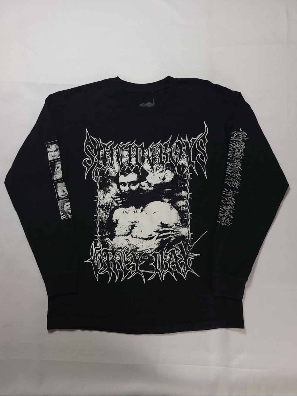 G59 Suicideboys Grey Day 22’ Tour Black Longsleeve Cotton Shirt Mens Size Large